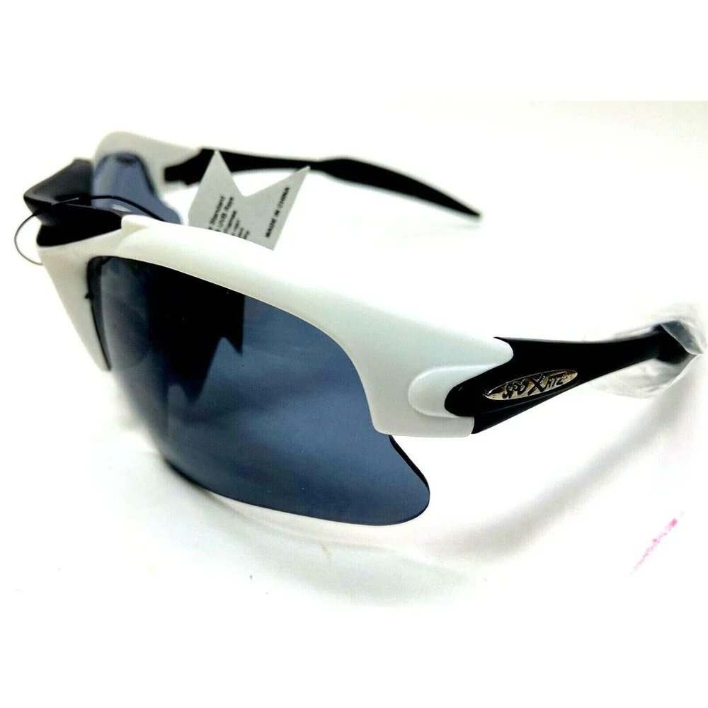 XSportz Mens White running jogging Sport Sunglasses Plastic Frames Lens XS61